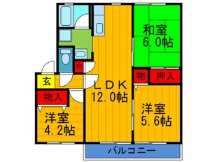 シスネ木本Ｂ ５棟の物件間取画像